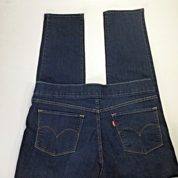 Levis~Pull On Jeans~Strech~Skinny~Dark Wash~Blue~ - Picture 3 of 7